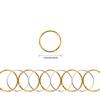 100 Pcs Hair Rings Braid Rings Hair Loop Clips for Women Hair Clips Accessories (Gold and Silver) view 3