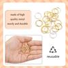 100 Pcs Hair Rings Braid Rings Hair Loop Clips for Women Hair Clips Accessories (Gold and Silver) view 4