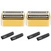 Shaver Replacement Foil and Cutters compatible with BaBylissPRO Barberology Double FXFS2 (2PC Gold) view 1