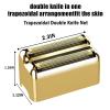 Shaver Replacement Foil and Cutters compatible with BaBylissPRO Barberology Double FXFS2 (2PC Gold) view 4