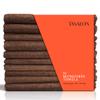TASALON Microfiber Hair Towel for Salon - 10 Pack - 29 x 16 Inches, Quick Dry and Ultra-Soft Facial Towels with Soft Absorbant - Brown view 1