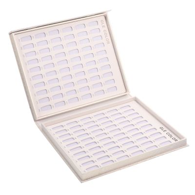 minkissy Salon Nail Art Display Board Lightweight Fake Nail Tips Holder for Easy Viewing Removal for Salons Art Schools and Personal Use Sample Book