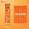 Sensationnel X-pression prestretched braiding hair - 3x braid 58 inch all kanekalon flame retardant synthetic braid for box braids and twists (1 pack, ORANGE) view 2