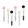 HLLMX 6 PCS Double head Sponge Applicator with Eyebrow Eyelash Brushes Mascara Brushes Beauty Sponge Make up Brush Soft Mushroom Head Make up Brush for Women Girls view 1