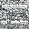 Big Pack 3mm 50000PCS Resin Rhinestone Flatback Round AB Jelly Color Rhinestones for Nail Art, Bottles, Makeup Clothes Shoes Cup DIY Crafts Supplies view 2