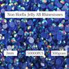 Big Pack 3mm 50000PCS Resin Rhinestone Flatback Round AB Jelly Color Rhinestones for Nail Art, Bottles, Makeup Clothes Shoes Cup DIY Crafts Supplies view 2