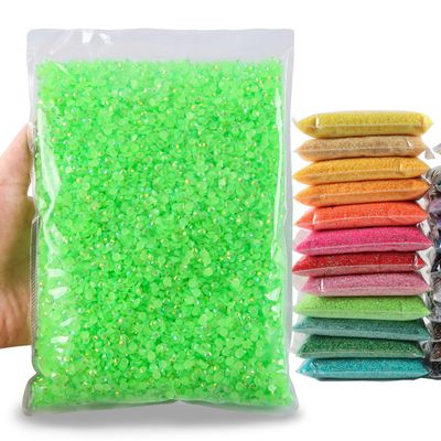Big Pack 4mm 25000PCS Resin Rhinestone Flatback Round AB Jelly Color Rhinestones for Nail Art, Bottles, Makeup Clothes Shoes Cup DIY Crafts Supplies