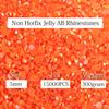 Big Pack 5mm 15000PCS Resin Rhinestone Flatback Round AB Jelly Color Rhinestones for Nail Art, Bottles, Makeup Clothes Shoes Cup DIY Crafts Supplies view 2