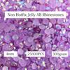 Big Pack 4mm 25000PCS Resin Rhinestone Flatback Round AB Jelly Color Rhinestones for Nail Art, Bottles, Makeup Clothes Shoes Cup DIY Crafts Supplies view 2