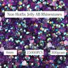 Big Pack 4mm 25000PCS Resin Rhinestone Flatback Round AB Jelly Color Rhinestones for Nail Art, Bottles, Makeup Clothes Shoes Cup DIY Crafts Supplies view 2