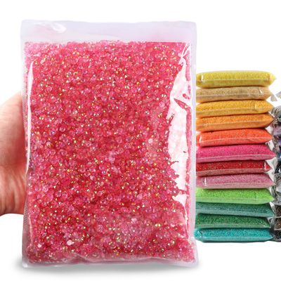 Big Pack 4mm 25000PCS Resin Rhinestone Flatback Round AB Jelly Color Rhinestones for Nail Art, Bottles, Makeup Clothes Shoes Cup DIY Crafts Supplies