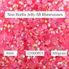 Big Pack 4mm 25000PCS Resin Rhinestone Flatback Round AB Jelly Color Rhinestones for Nail Art, Bottles, Makeup Clothes Shoes Cup DIY Crafts Supplies view 2