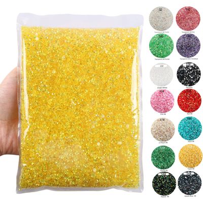 Big Pack 3mm 50000PCS Resin Rhinestone Flatback Round AB Jelly Color Rhinestones for Nail Art, Bottles, Makeup Clothes Shoes Cup DIY Crafts Supplies