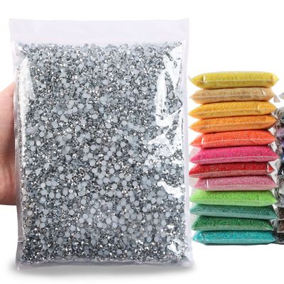 Big Pack 4mm 25000PCS Resin Rhinestone Flatback Round AB Jelly Color Rhinestones for Nail Art, Bottles, Makeup Clothes Shoes Cup DIY Crafts Supplies