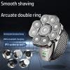 FASTDEER Head Shavers for Bald Men, Grooming kit 6in1 Head Electric Shaver for Men Beard Hair Trimmer Facial Razor Body Bald Shaving Machine Wet Dry Rechargeable (Color : 6 in 1) view 2
