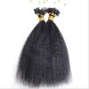 QIRUI Micro Loop Hair Extensions Brazilian Remy Virgin Hair Kinky Straight 100g Per Pack Human Hair Coarse Straight Micro Rings Hair Extensions 1g/strand(24Inch Natural Color) view 3