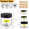 2 oz Plastic Containers with Lids 100pcs Plastic Jars with Lids + 3/5/10 Gram 24pcs Sample Containers Travel Jar Great for Lip Scrub, Body Butters, Cream, Lotion, Labels & Spatulas (124 Pack) view 2