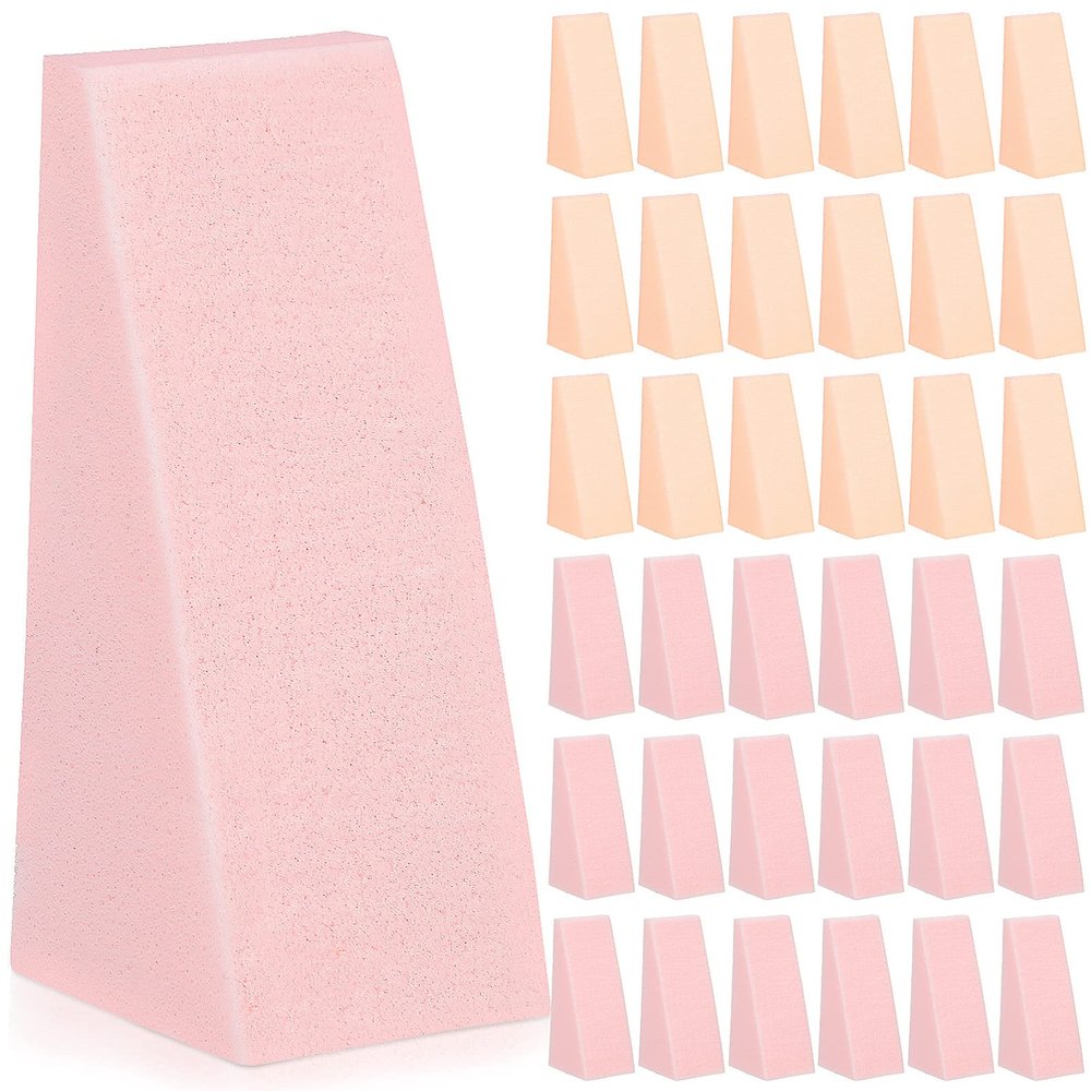 Beavorty 96pcs Makeup Sponge Foundation Sponges for Blending Soft Cosmetic and Nude for Makeup Application and