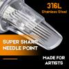 Tattoo Cartridge Needles - 40Pcs Mixed Sizes Tattoo Needles Cartridge Round Shader 3RS 5RS 7RS 9RS for Tattoo Kit and Tattoo Artists view 3