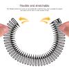 Lurrose Full Circular Stretch Comb Flexible Plastic Circle Comb Headband Stretch Hair Comb Holder for Women 10 Pieces 3 Colors view 3