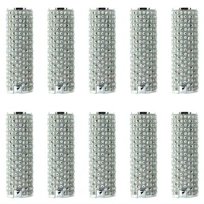 3.5g Empty Lipstick Tube with Pearl Plastic Refillable DIY Lip Balm Deodorant Case Holder Lip Balm Container with PP Plastic Inner for Women Girl DIY Makeup Lipstick Cosmetics Silver Pack of 10
