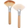 2pcs Fan Makeup Brush Soft Facial Highlighting Make Up Brush Cosmetic Tools for Foundation view 1