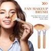 2pcs Fan Makeup Brush Soft Facial Highlighting Make Up Brush Cosmetic Tools for Foundation view 2