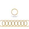 100 Pcs Hair Rings Braid Rings Hair Loop Clips for Women Hair Clips Accessories (Gold) view 3