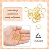100 Pcs Hair Rings Braid Rings Hair Loop Clips for Women Hair Clips Accessories (Gold) view 4