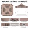 10x10 Henna Tattoo Themed Pop Up Canopy Tent, Dye-Sub Printed Artists Tent for Natural Henna Body Art and Face Painting(Heavy Duty Aluminum Frame & 600D PU Coated Polyester), Sidewall x1 view 2