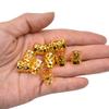 100 Pcs Dreadlocks Beads Hair Braid Rings Metal Cuffs Aluminum Dread Locks for Women Hair Clips Accessories (Gold) view 4