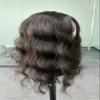 MorningWigs 13 * 15cm Full Silk Based Curly Hair Topper With 10A Grade Human Remy Hair Extension Clips For Women Thinning Hair Help Hair Extension (14 Inches, Natural Black) view 2