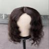 MorningWigs 13 * 15cm Full Silk Based Curly Hair Topper With 10A Grade Human Remy Hair Extension Clips For Women Thinning Hair Help Hair Extension (14 Inches, Natural Black) view 4