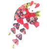 Japanese Hair Clips Kimono Flower HairPin, Women Girls Kimono Hanfu Rabbit Hair Accessories Kanzashi Flower Hair Tie Band Clip Gift (Black) view 2