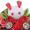 Japanese Hair Clips Kimono Flower HairPin, Women Girls Kimono Hanfu Rabbit Hair Accessories Kanzashi Flower Hair Tie Band Clip Gift (Black) view 4
