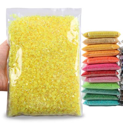 Big Pack 4mm 25000PCS Resin Rhinestone Flatback Round AB Jelly Color Rhinestones for Nail Art, Bottles, Makeup Clothes Shoes Cup DIY Crafts Supplies