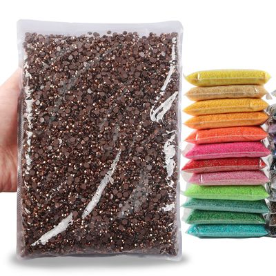 Big Pack 4mm 25000PCS Resin Rhinestone Flatback Round AB Jelly Color Rhinestones for Nail Art, Bottles, Makeup Clothes Shoes Cup DIY Crafts Supplies