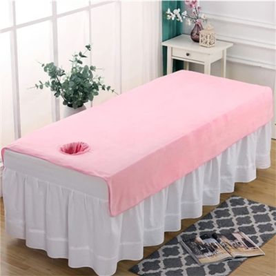 Soft Spa Massage Treatment Table Bed Cover with Face Hole Reusable Massage Table Cover Sheet Beauty Salon Bed Sheets for Massage Tables and Spas-C 31x75inch(80x190cm)
