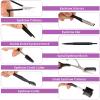 GLOGLOW Eyebrow Kit, 8 in 1 Eyebrow Grooming Kit Dermaplaning Tool for Women Men view 2