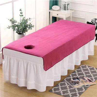 Soft Spa Massage Treatment Table Bed Cover with Face Hole Reusable Massage Table Cover Sheet Beauty Salon Bed Sheets for Massage Tables and Spas-B 31x75inch(80x190cm)