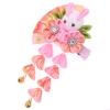 Japanese Hair Clips Kimono Flower HairPin, Women Girls Kimono Hanfu Rabbit Hair Accessories Kanzashi Flower Hair Tie Band Clip Gift (Pink) view 2