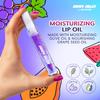 Blossom Lip Gloss Juicy Jelly Moisturizing Fruit Flavored Nourishing High Shine Lip Oil with Doe Foot Wand Applicator, 0.09oz, Grape view 3