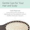 Ibiza Hair Oval Detangling Brush with Natural Wooden Pins (CX1) | Stimulates Scalp & Reduces Drying Time | Carbonized Wood for Durability & Lightweight | Hypoallergenic view 3