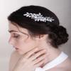 Chargances Wedding Brides Crystal Hair Comb Bridesmaid Red Rhinestone Flower Hair Side Comb Fahsion Handmade Hair Accessories for Women Girls Porm Head Pieces (Bright Red) view 4