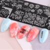 SILPECWEE 10 Pieces Nail Stamping Plate Abstract Nail Stamps Flower Geometry Snake Lace Nail Stencils Nail Art Stamping Kit Nail Design Stamp Nail Decoration for Acrylic Nails view 3