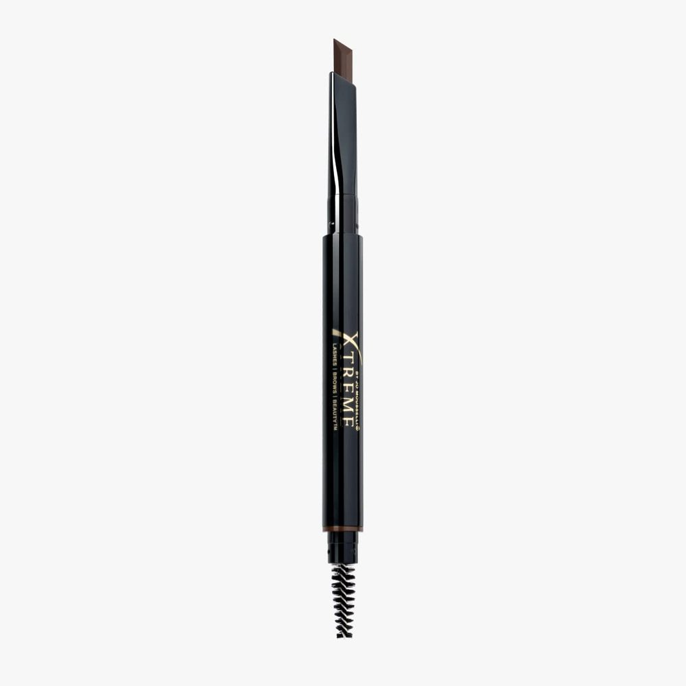Xtreme Lashes Arch Defining Brow Pencil, Medium Brown, Waterproof, Smudge-Proof, Long-Lasting Makeup, Vegan, Angled Tip Eyebrow Pencil with Spoolie