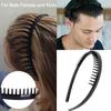 LAPOHI 10 pcs Non Slip Fashion Effortless Plastic Headbands with Teeth Skinny Hair Bands Combs for Women Men Teen Girls view 2