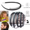 LAPOHI 10 pcs Non Slip Fashion Effortless Plastic Headbands with Teeth Skinny Hair Bands Combs for Women Men Teen Girls view 3