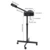 Facial Steamer for Esthetician Deep Cleaning Face Steamer for Facial with Hot Mist, Rolling Wheels & 360 Rotatable Nozzle Beauty Salon Spa Skin Care Tools, Height Adjustable (black) view 4