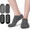 2 Pairs Short Moisturizing Socks, WalTok Cotton Spa Gel Moisture Socks Gel Inner Lining Infused with Essential Oils, Best for Repairing Softening Dry Cracked Feet Skins Overnight view 1
